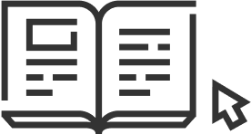 An open book icon represents the annotations connected to each word and sentence in Satori Reader text.